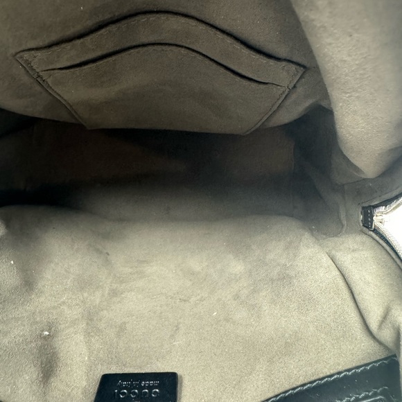 💯Authentic Gucci Black Supreme GG Monogram Mini Backpack - Picture 7 of 7